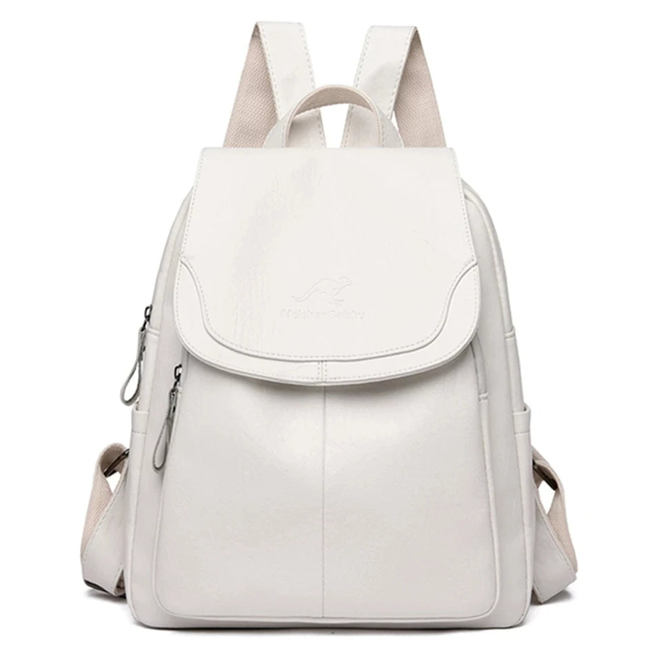 Greta - Leder Anti-Diebstahl-Rucksack