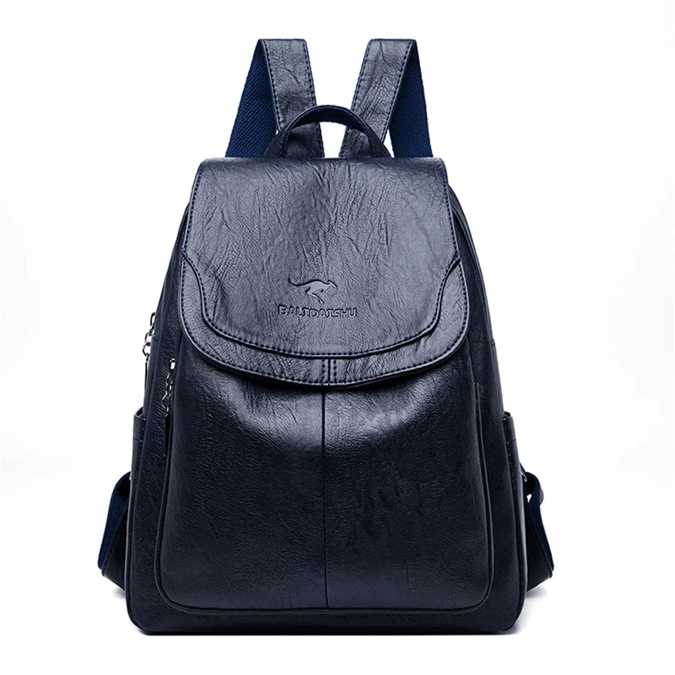 Greta - Leder Anti-Diebstahl-Rucksack