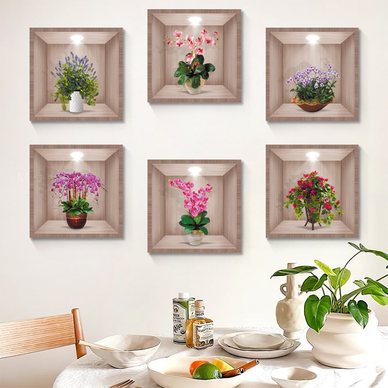 50% Rabatt | BlossomWalls™ 3D Blumenvase Wandaufkleber